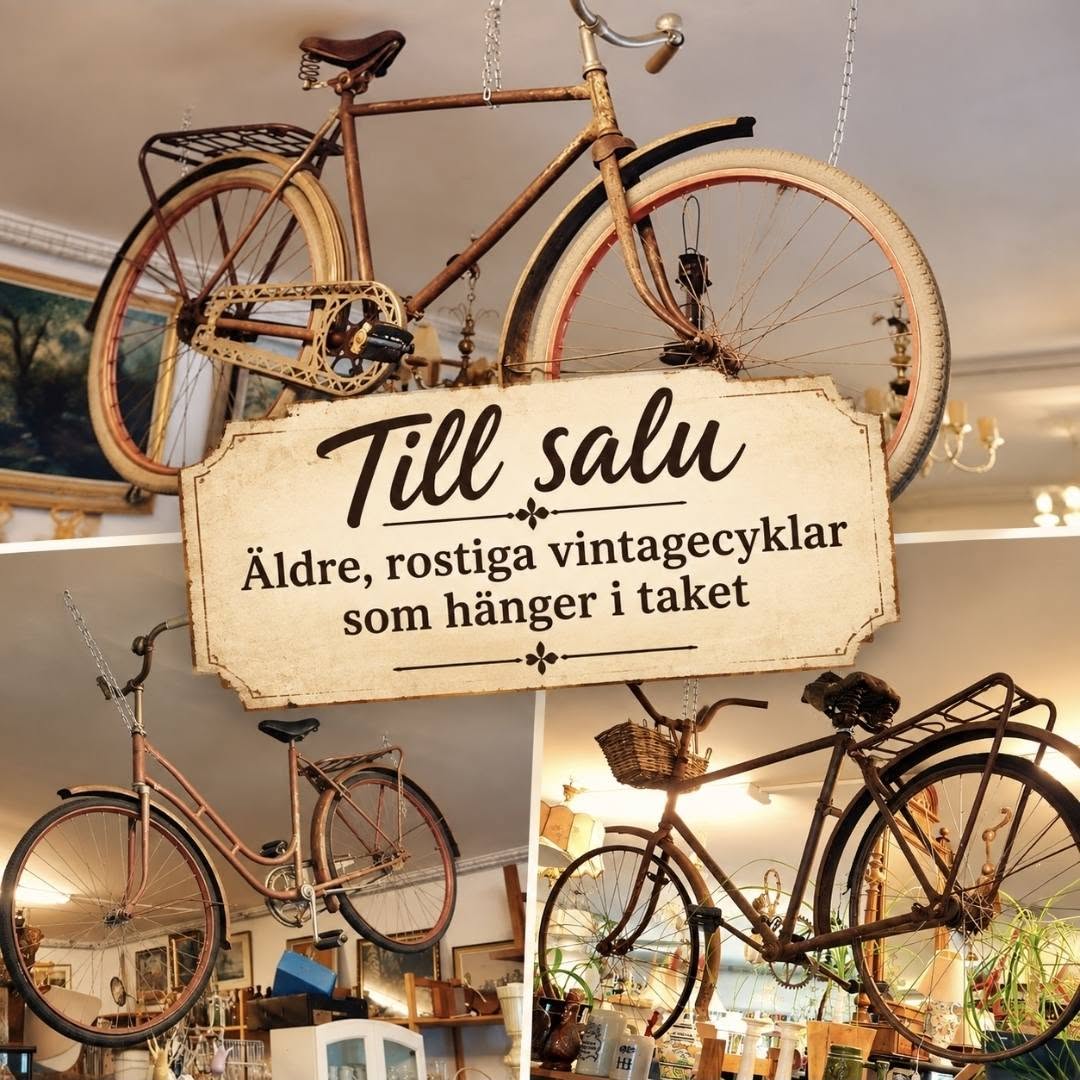 rostiga vintagecyklar till salu